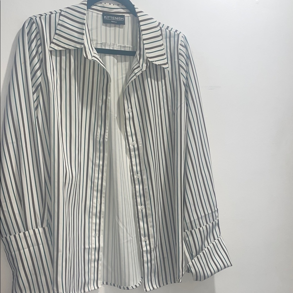 Women’s Striped Button Down